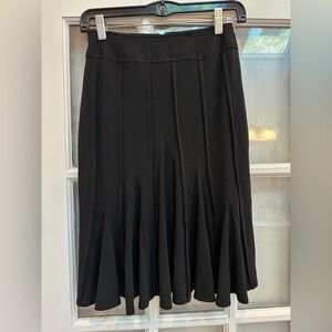 Charles Chang-Lima Drop Waist Fit Chic Black A-Line Skirt Size 4 Small S